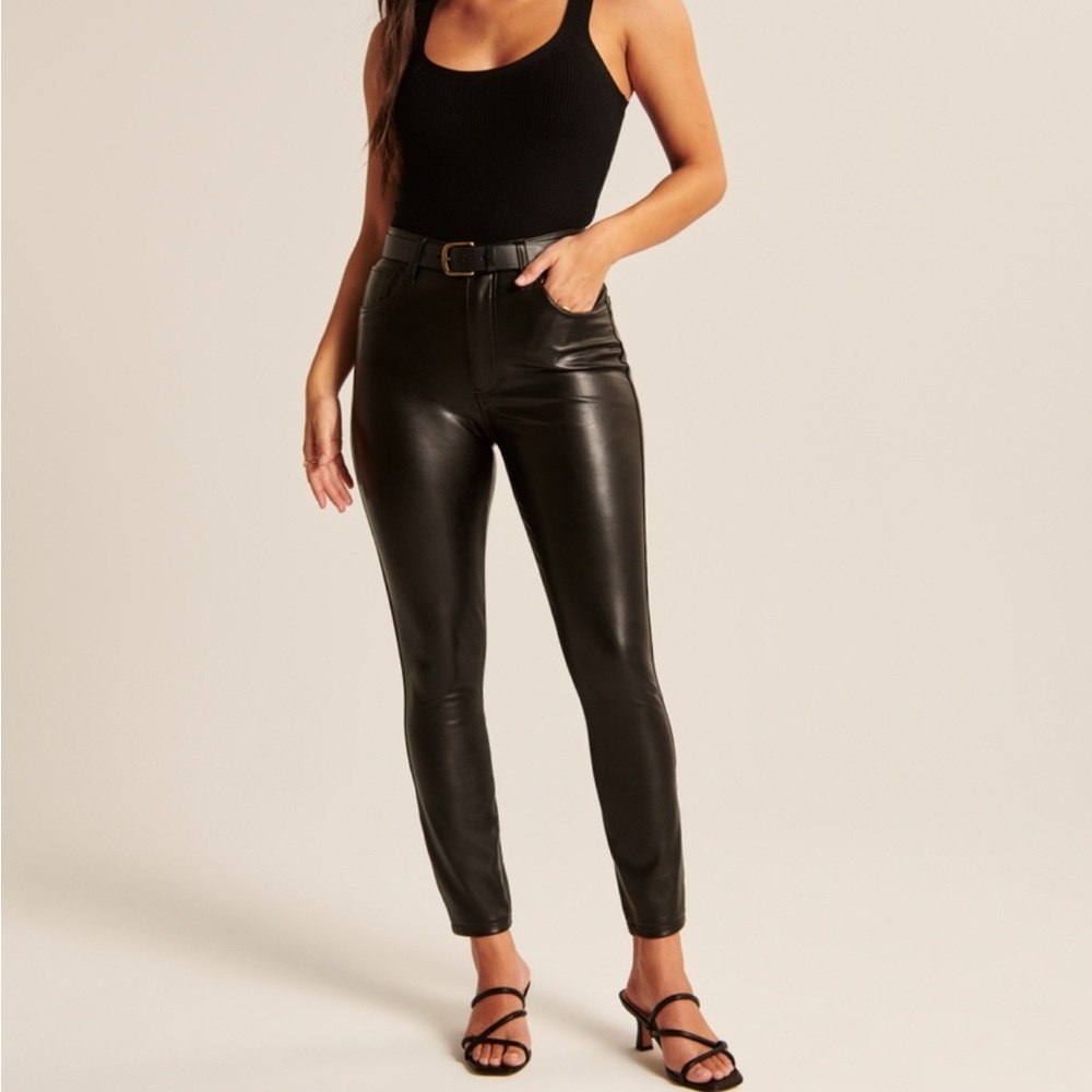 Abercrombie & fitch vegan leather pants